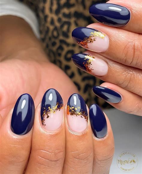 In The Navy Gel Color Navy Blue Nail Designs Navy Nails Design Navy