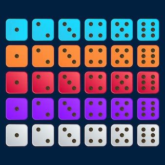 dice flat images  vectors stock  psd