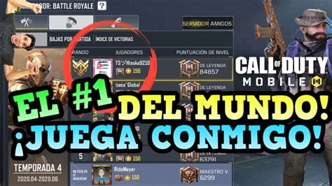 Juego Con El Mejor Jugador De Call Of Duty Mobile En Battle Royale