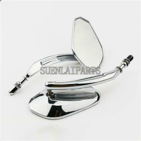 Chrome Motorcycle Rear View Side Mirrors For Harley Davidson Touring Ebay