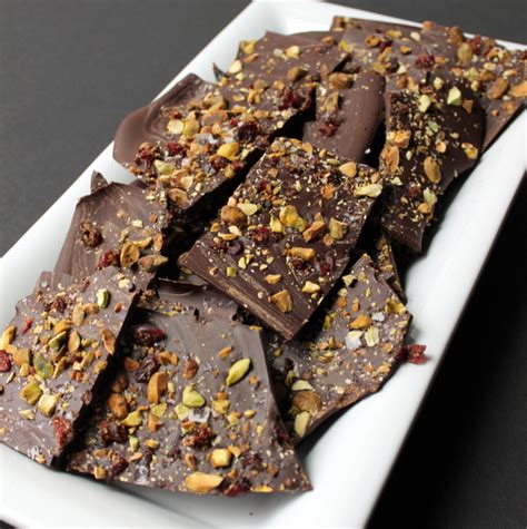 Cranberry Pistachio Dark Chocolate Bark Cranberryweek