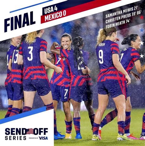 USA Vs Mexico Final Score USWNT Send Off In Hartford Connecticut On