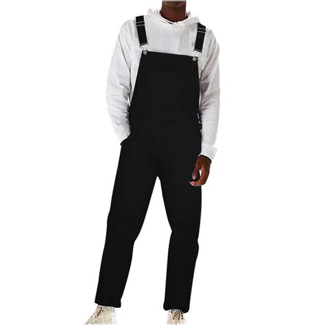Jwzuy Mens Denim Bib Overalls Workwear With Adjustable Straps
