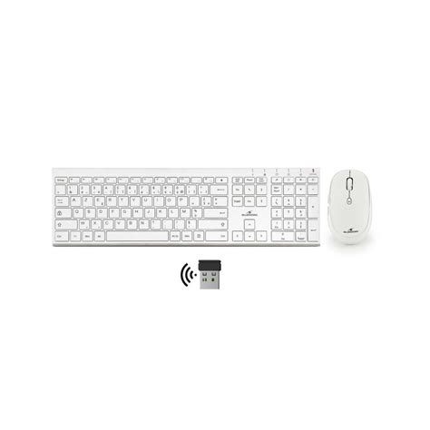 Pack Clavier Souris Sans Fil Bluestork Graphene Blanc Chezvous