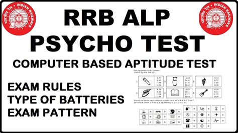 Rrb Alp Psycho Test Full Details Cen Computer Based Aptitude