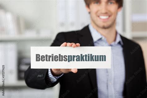 Betriebspraktikum Stock Photo Adobe Stock