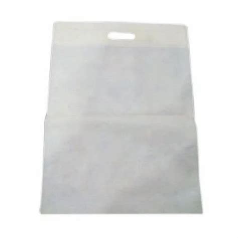 Plain White D Cut Non Woven Bag Capacity 1 To 5 Kg At Rs 125 Kilogram