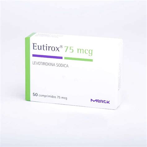 Eutirox 75 Levotiroxina 75 Mcg 50 Comprimidos Surfarma