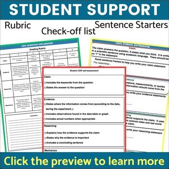 CER Practice Activity Ecosystem Reading Passages Worksheets Data Analysis