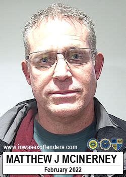 Matthew John Mcinerney Sex Offender In Sioux City IA IA
