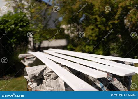 Skirting Boards Will Be Repainted White - Painting Stock Photo - Image of home, improvement ...