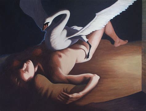 Leda And The Swan Painting By James Legros Fine Art America