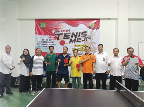 Buka Turnamen Tenis Meja Kemenag Diy Kabag Ajak Junjung Kerukunan