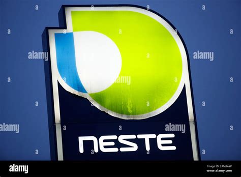 Neste oil logo at a gas station Stock Photo - Alamy