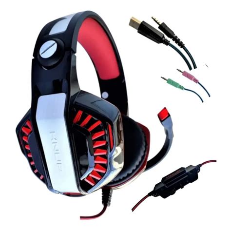 Fone De Ouvido Gamer Headset Knup Kp 491 Led Microfone Shopee Brasil