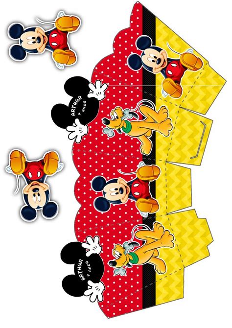 Kit Personalizado Do Mickey Pronto Para Imprimir Artofit