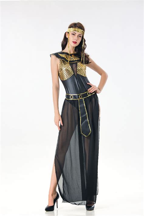 Deluxe Cleopatra Costume Sexy Women Ancient Egyptian Pharaoh Clothing Adult Halloween Party