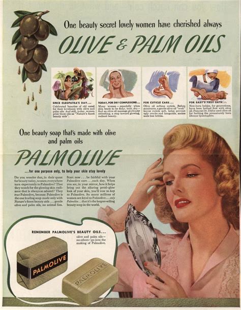 Palmolive Companys Palmolive Soap One Beauty Secret Lovely Women Have Cherished Always Olive