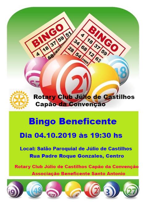 Rotary Cap O Da Conven O E Centro Social Promovem Bingo Beneficente