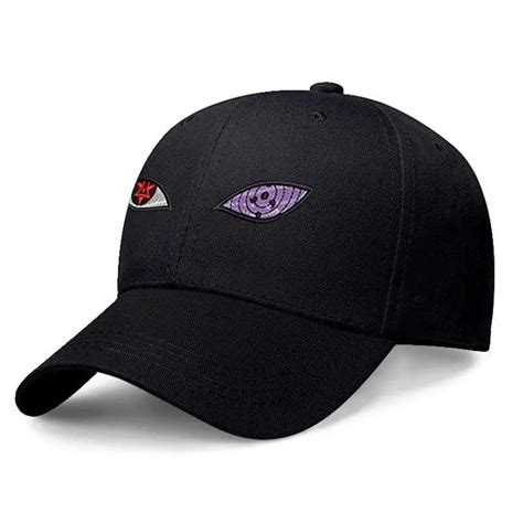 Unisex Naruto Baseball Cap Sharingan Rinnegan Akatsuki Cloud Embroidery