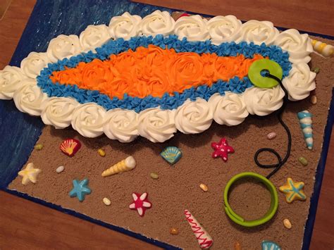 Surf Board Cupcake Pull Apart Cake Triple Chocolate Cake With Vanilla