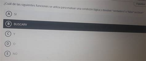 Solved Puntos Cu L De Las Siguientes Funciones Se Utiliza Para