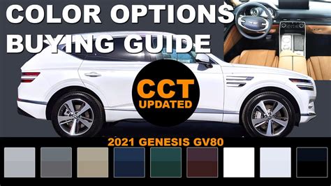 2021 Genesis GV80 - Color Options Buying Guide (Updated) - YouTube