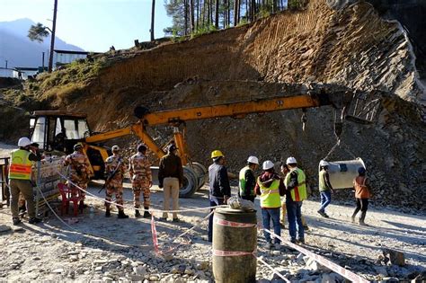 Renewed Drilling Begins To Rescue Men Trapped In Indian Tunnel For