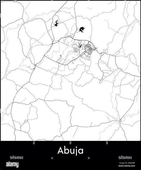 City Map Africa Nigeria Abuja vector illustration Stock Vector Image ...