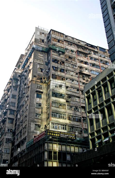 Old Residential Apartment Building Kowloon Hong Kong China Asia