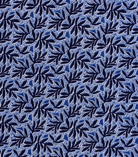 Cotton Blue Leaf Woven Fabric FC OA278 Dinesh Exports