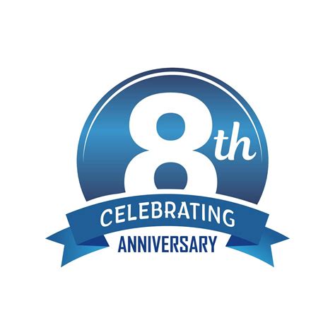 8 Years Anniversary Logo Anniversary Emblems 8 In Anniversary Concept Template Design 11853823