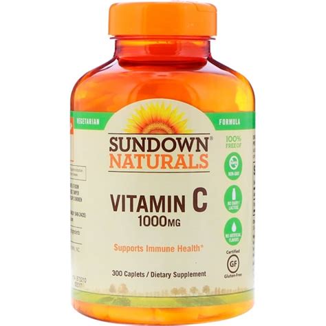 Sundown Naturals Vitamina C 1000 Mg 300 Comprimidos IHerb