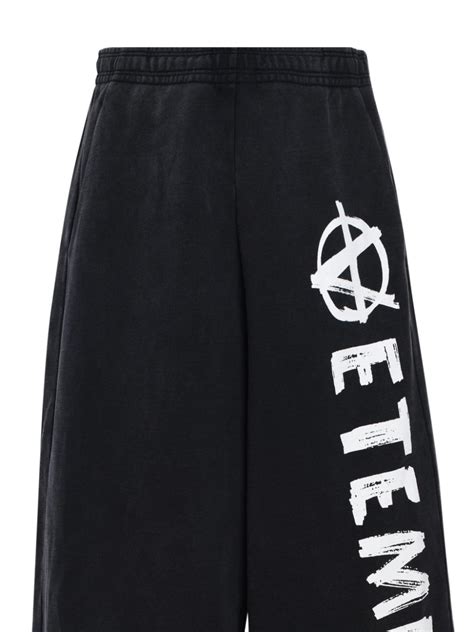 Vetements Anarchy Sweatpants Black Farfetch