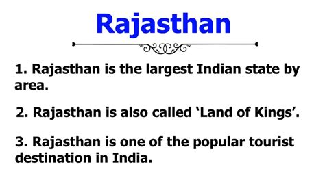 10 Lines Essay On Rajasthan Essay On Rajasthan In English Easy