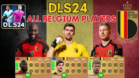 DLS24 BELGIUM PLAYER RATINGS BELGIUM PLAYERS IN DLS24 DLS24 BELGIUM