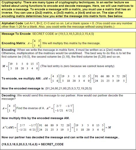 B Examples Inverses Of Matrices Finite Math