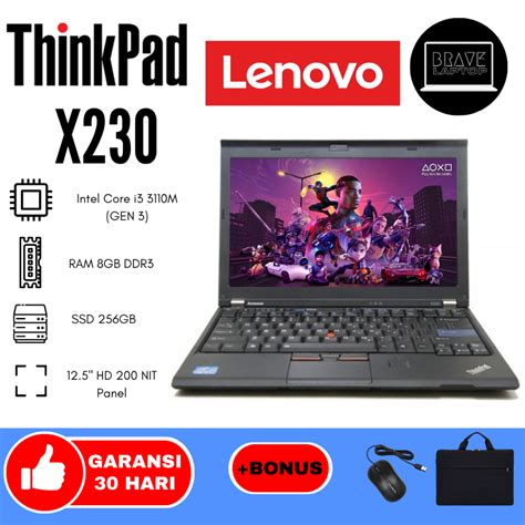 Jual Laptop Lenovo Thinkpad X Core I I I Gen Murah Banget