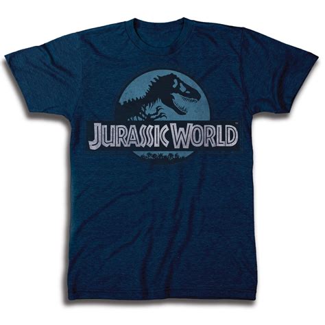 Nbc Universal Jurassic World Logo Short Sleeve T Shirt Mens Size Sxxllmxl Navy Heather