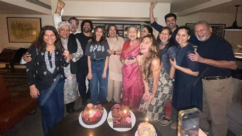 Shabana Azmi celebrates ‘betu’ Farhan Akhtar's fiftieth birthday; Honey ...