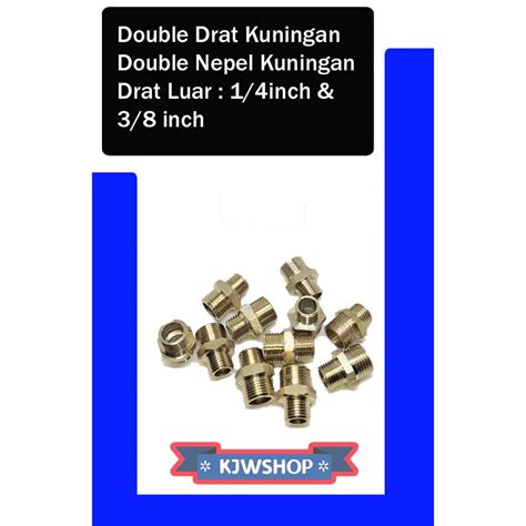 Jual Fitting Pipa Kuningan Fiting Pipa Kuningan Brass Double Naple