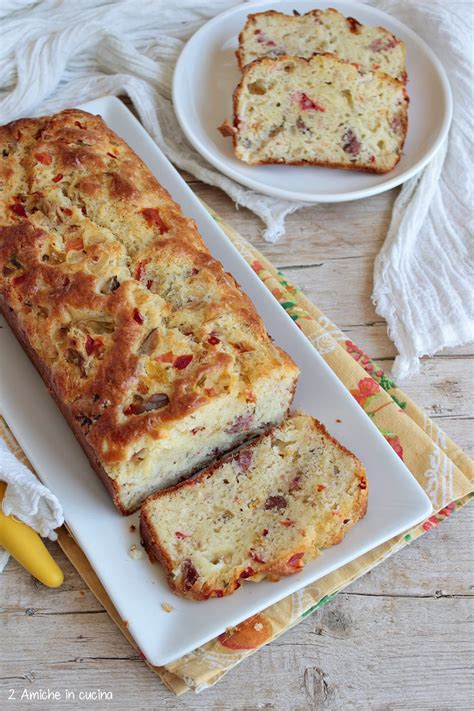 Plumcake Salato Con Verdure Formaggio E Salame 2 Amiche In Cucina