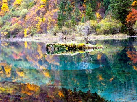 Crystalline Turquoise Lake Jiuzhaigou National Park China