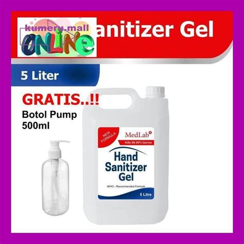 Jual S470Tys Hand Sanitizer Gel 5 Liter Medlab Antiseptik New Formula