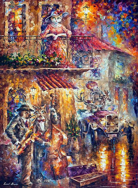 SERENADE PALETTE KNIFE Oil Painting On Canvas By Leonid Afremov Https