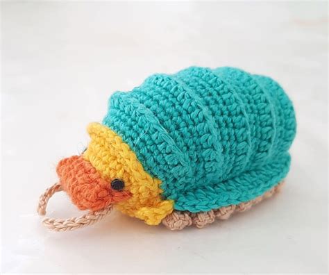 Crochet A Rubber Ducky Isopod Amigurumi Mash Up  Also Known As Roly Poly Woodlouse Pill Bug