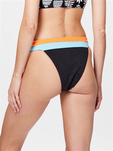 Seafolly Dół od bikini Slice Of Splice 40695 990 Czarny Modivo pl