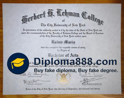 Buy fake Lehman College degree from New York, buy US diploma