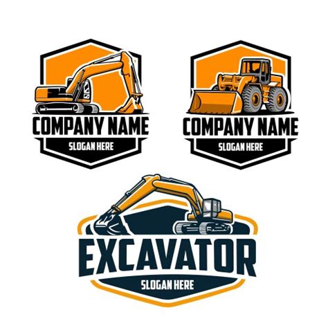 Excavator Logo Royalty Free Vector Image Vectorstock