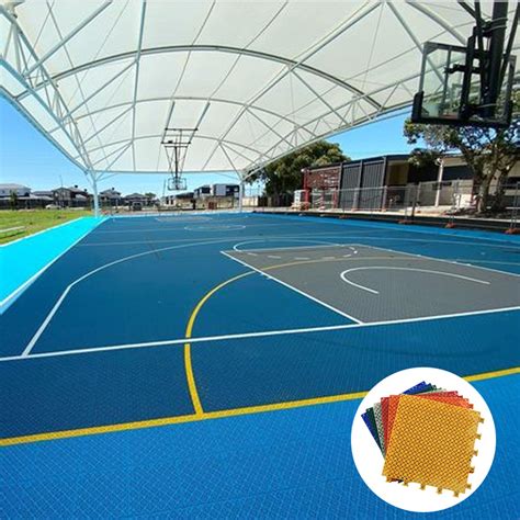 Ce Standard Interlocking Sports Court Floor Tile Outdoor Sports